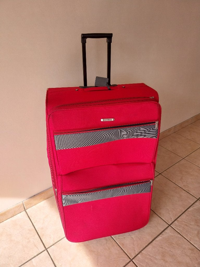 Valise rouge 30x50x80, Enlèvement, Cuir