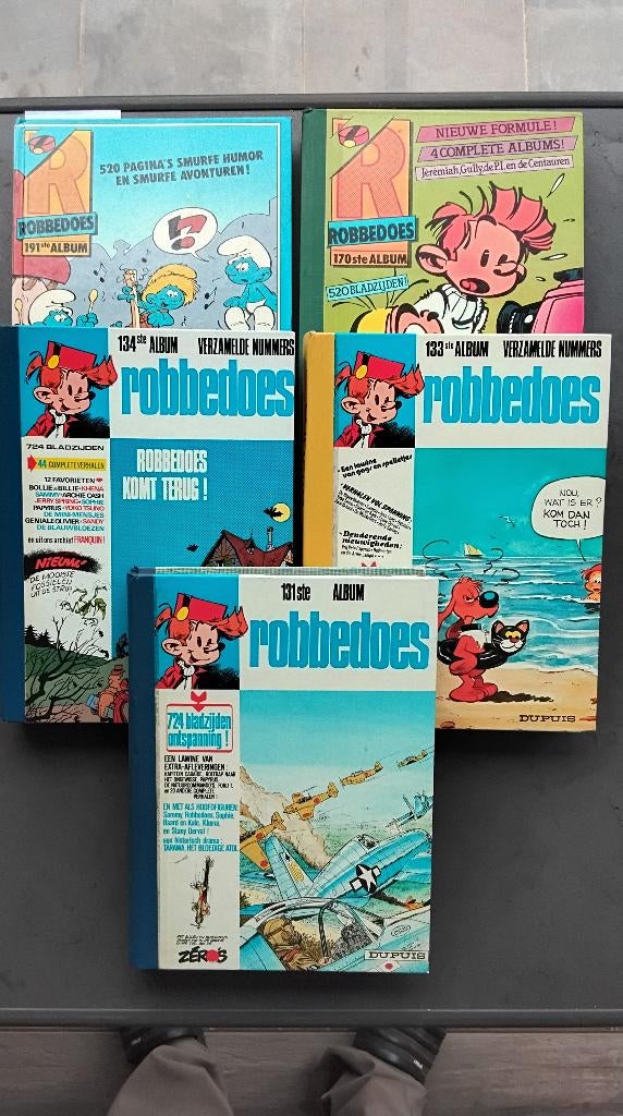 5 albums Robbedoes., Plusieurs BD, Enlèvement ou Envoi, Utilisé