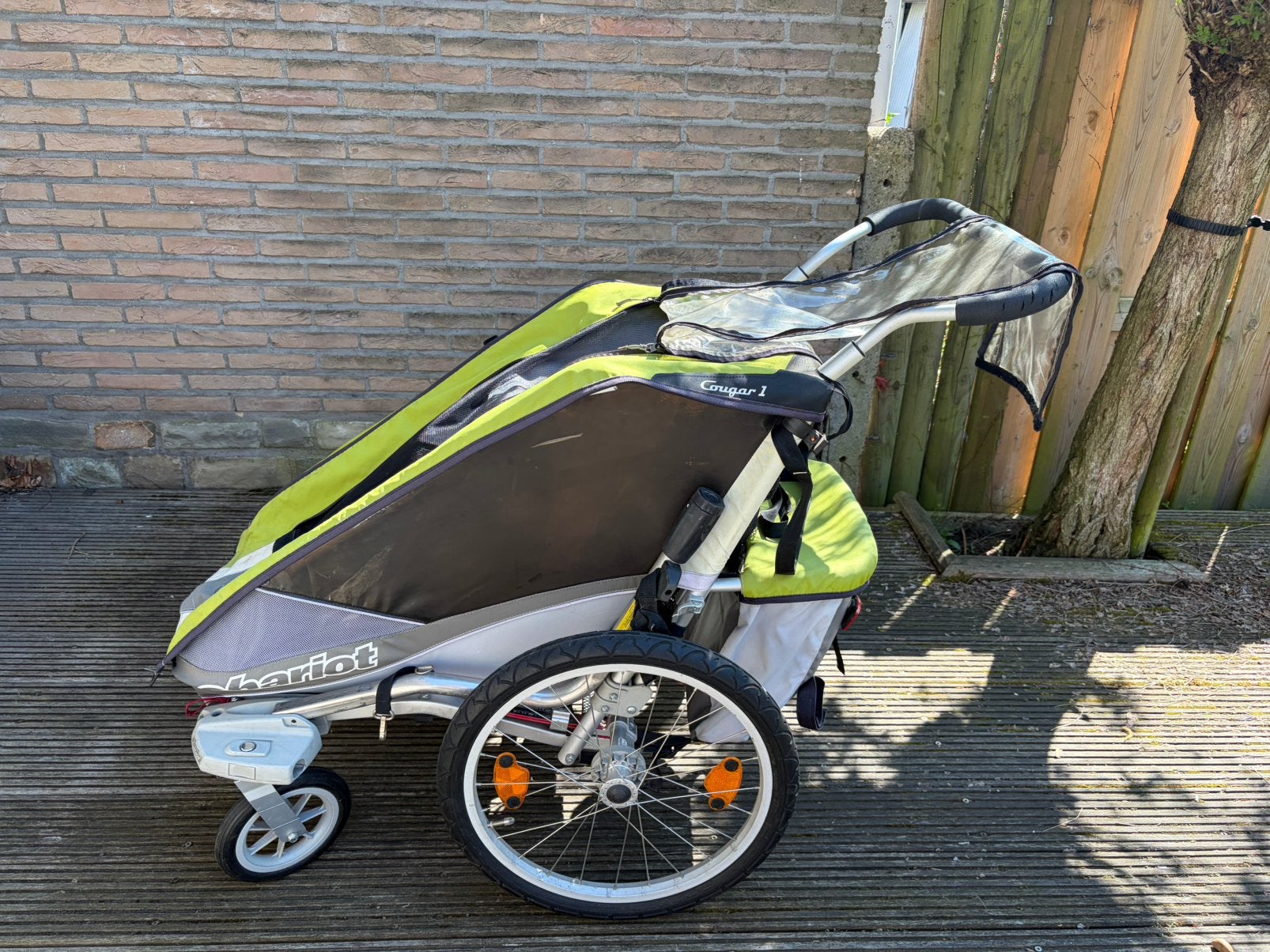 Fietskar 1 kind Thule Chariot, Fietsen en Brommers, Ophalen, Gebruikt, Kinderkar, Vering