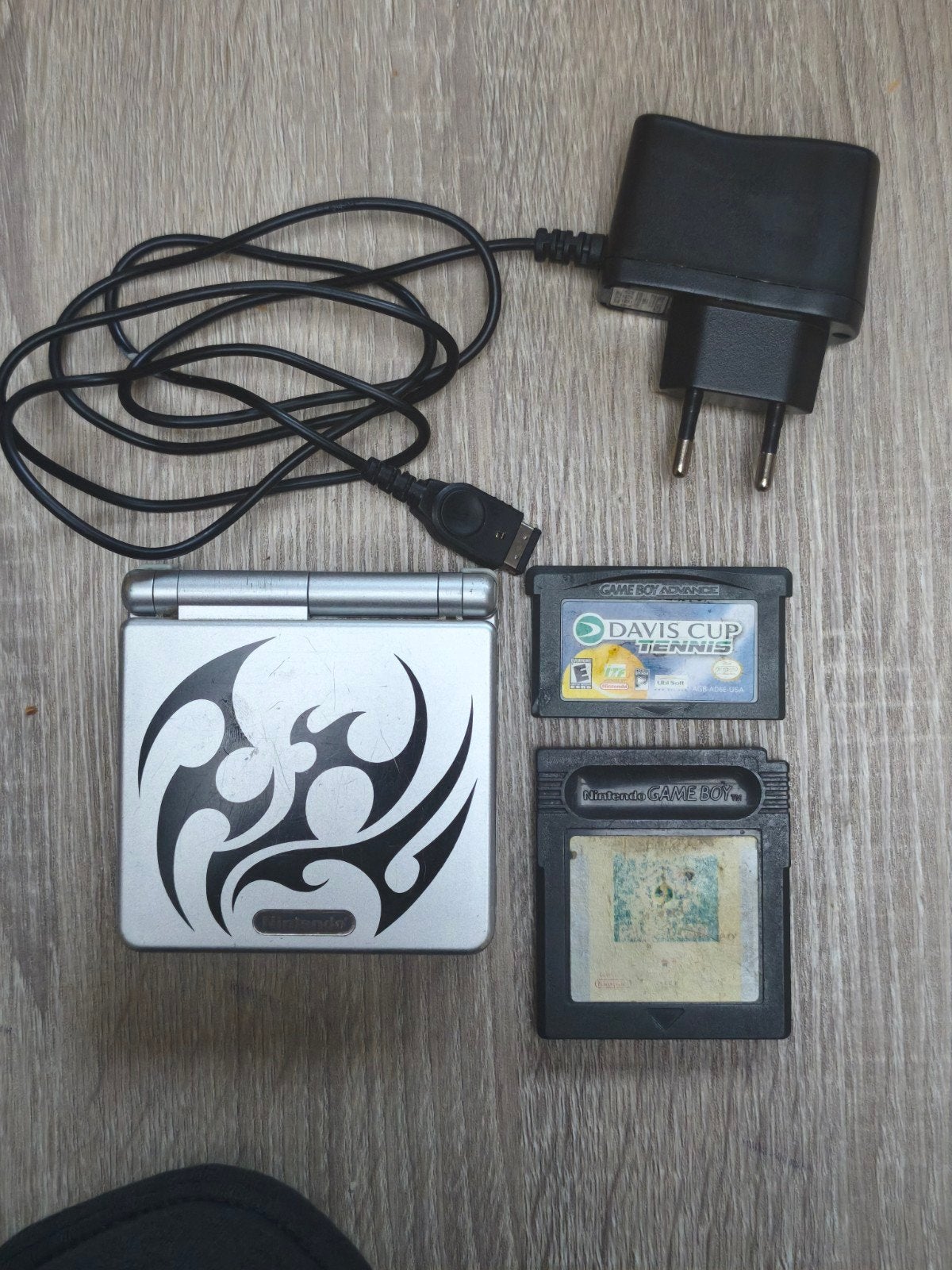 Gameboy Advance SP AGS 101 Tribal met 2 games, Ophalen of Verzenden, Game Boy Advance