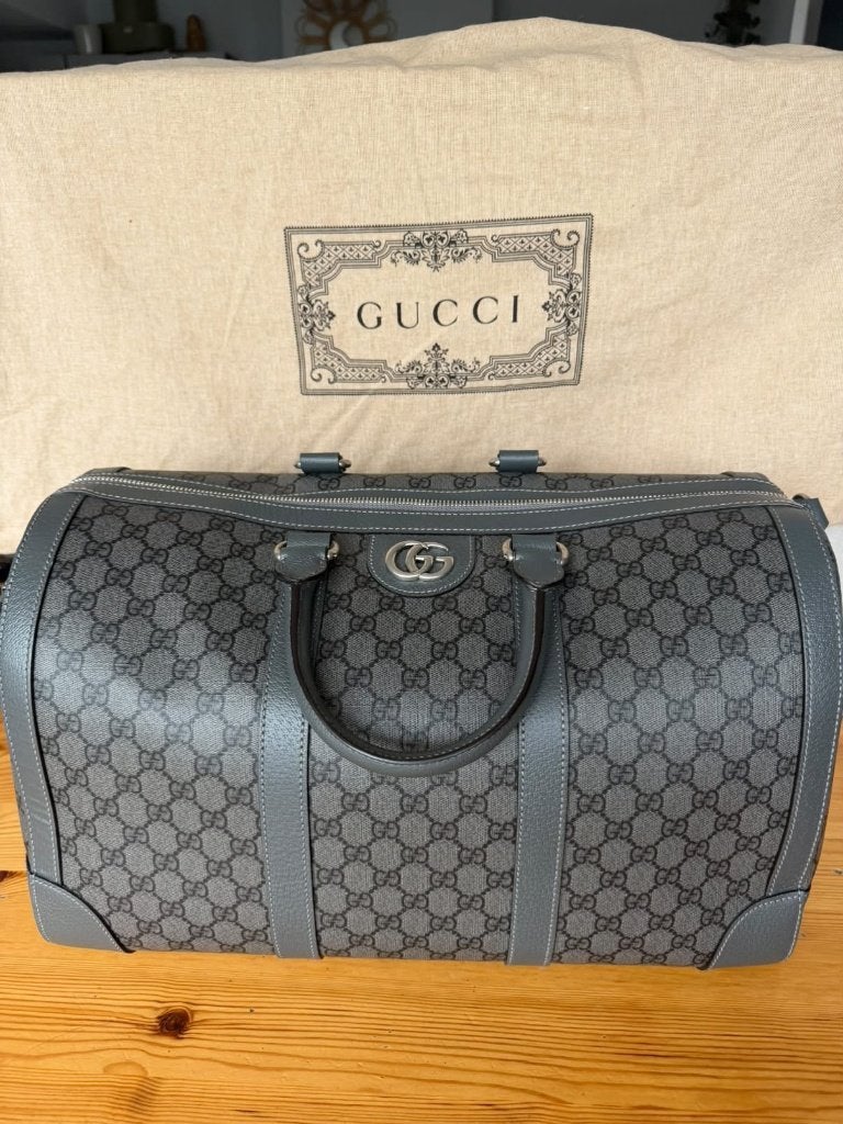 Sac de voyage Gucci Ophidia GG Supreme gris Small comme neuf, Enlèvement ou Envoi, Comme neuf, Gris