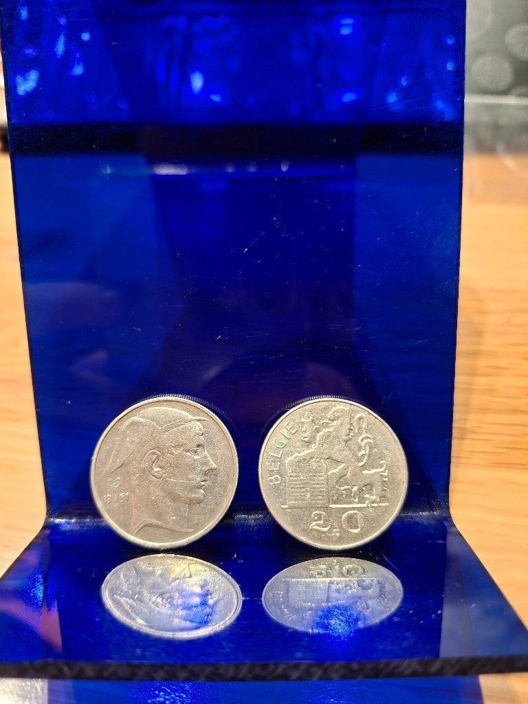 21 Belgische munten van 20 frank – Mercurius – 1949 tot 1953, Enlèvement, Argent, Monnaie en vrac, Argent