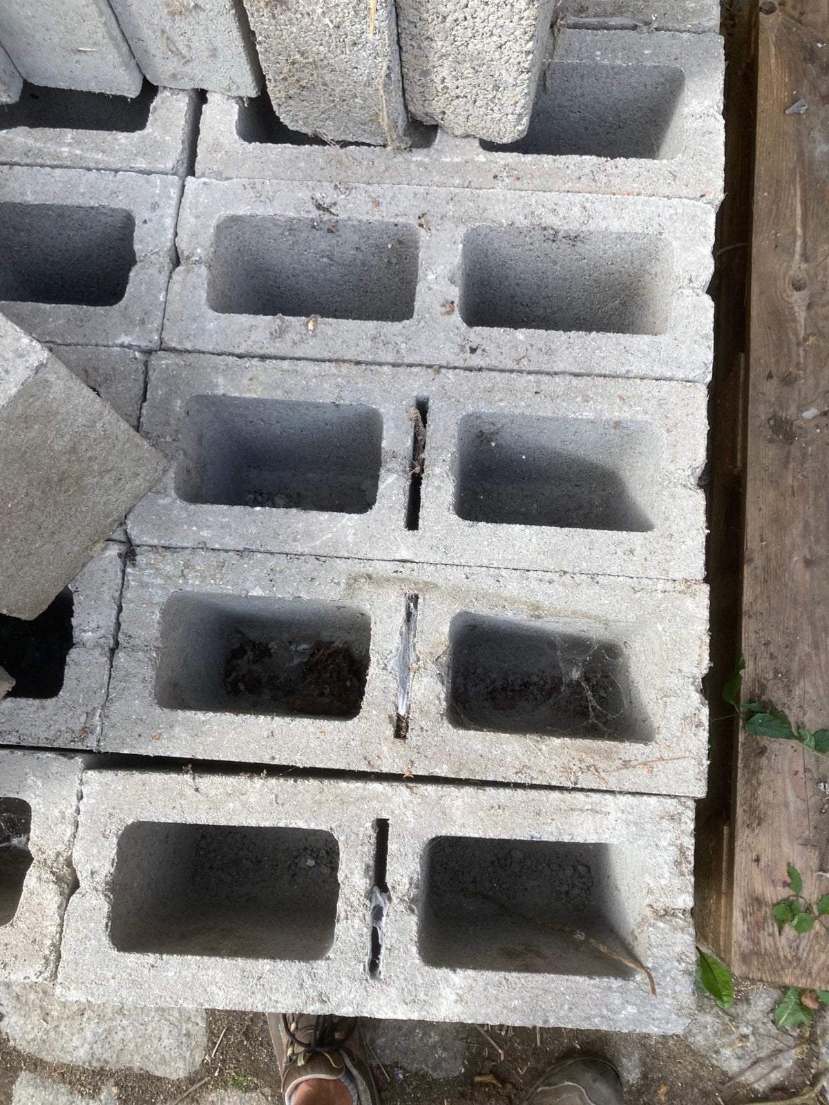32 blocs beton39x14x20Blocs beton, Ophalen, Nieuw, Beton