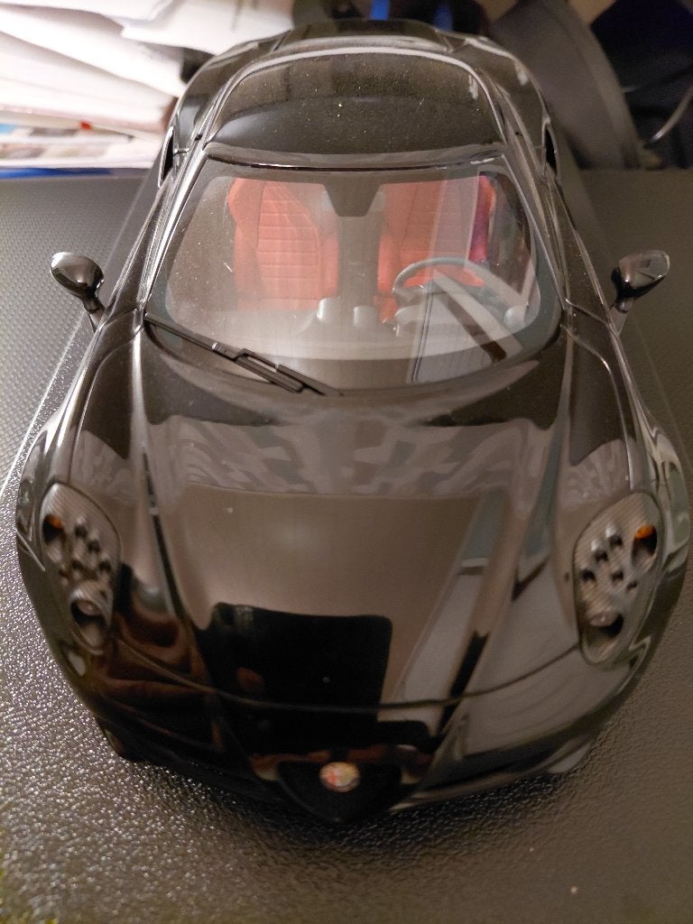 Autoart Alfa Romeo 4C 2013 noir 1:18, Enlèvement ou Envoi, Neuf, Voiture, Autoart