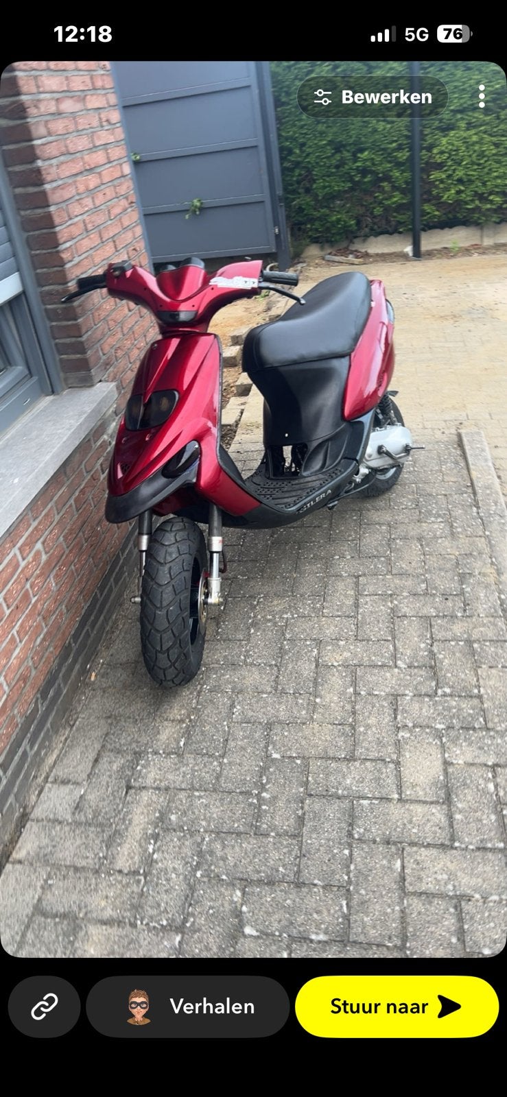 Gilera stalker 70cc a klasse teruil/tekoop, Fietsen en Brommers, Ophalen, Tweetakt, Gebruikt, Overige modellen