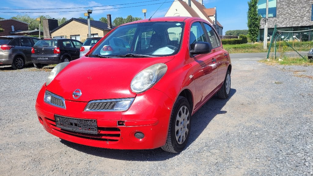nissan micra 1.2i wordt GEKEURD AIRCO 5 deurs 2010, Autos, Rouge, Système audio, Entreprise, 5 portes