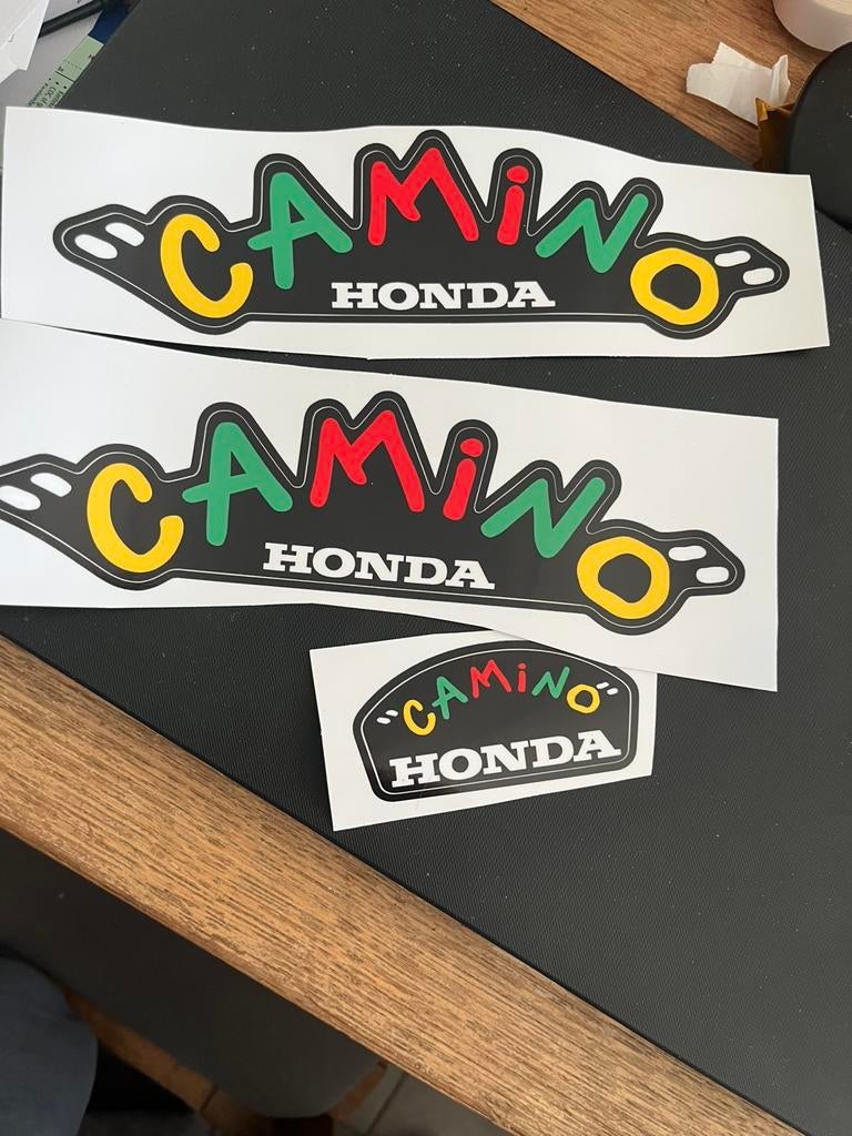Honda camino funny stickers zwart, Motoren, Ophalen