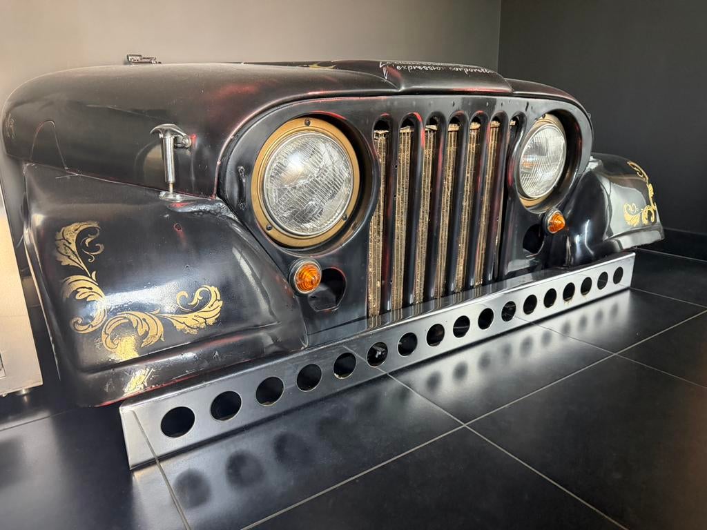 Bloc avant déco JEEP WILLIS original, Vintage, Enlèvement, Utilisé, Métal
