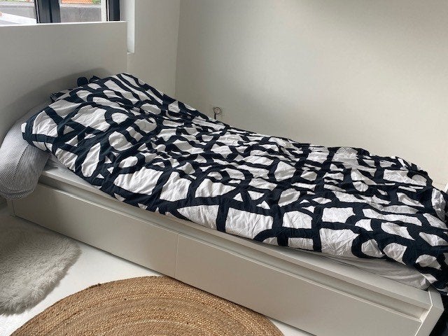 eenpersoonbed MALM, 90 cm, Enlèvement, 200 cm, Modern