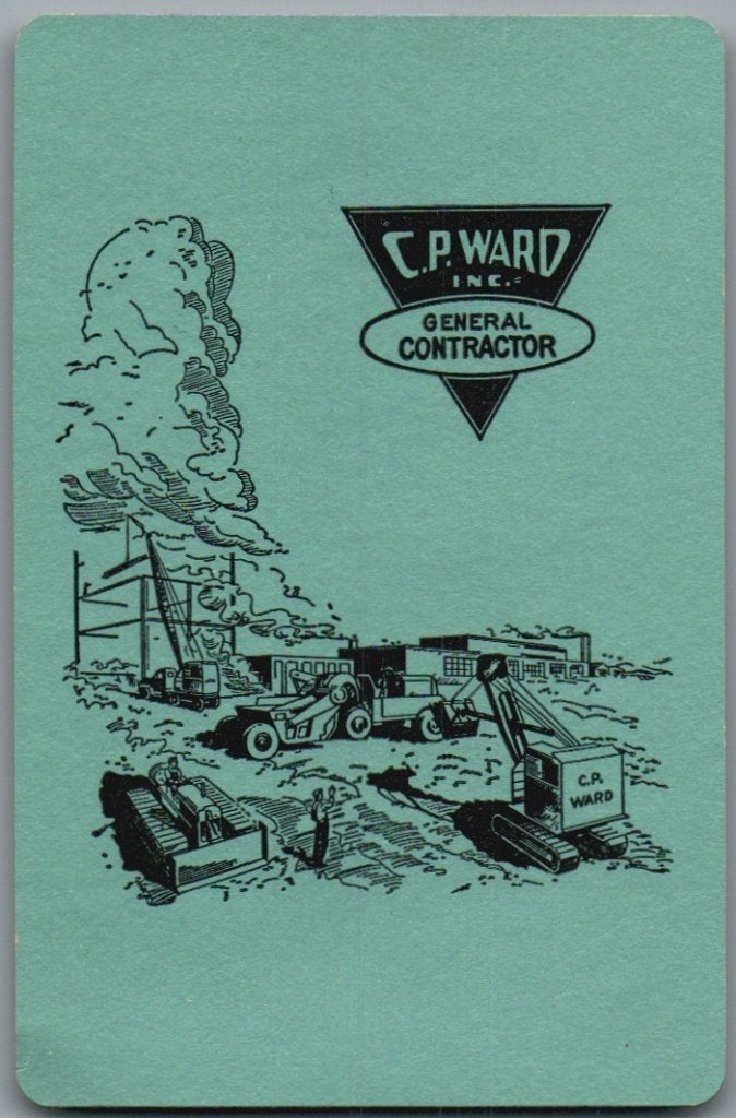 speelkaart - LK15941 - CP Ward contractor, Collections, Enlèvement ou Envoi, Utilisé, Carte(s) à jouer