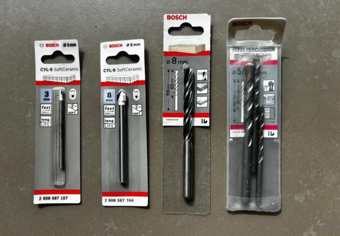 Bosch borenset Nieuw (6 stuks), Doe-het-zelf en Bouw, Gereedschap | Machine-onderdelen en Toebehoren, Nieuw, Ophalen