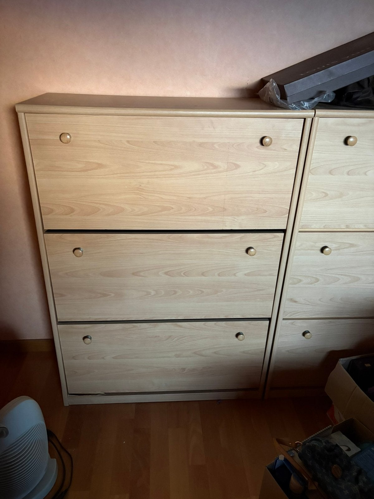 Meuble à chaussures (3 poches inclinables, 36 à 45 paires), Maison & Meubles, Enlèvement, Utilisé