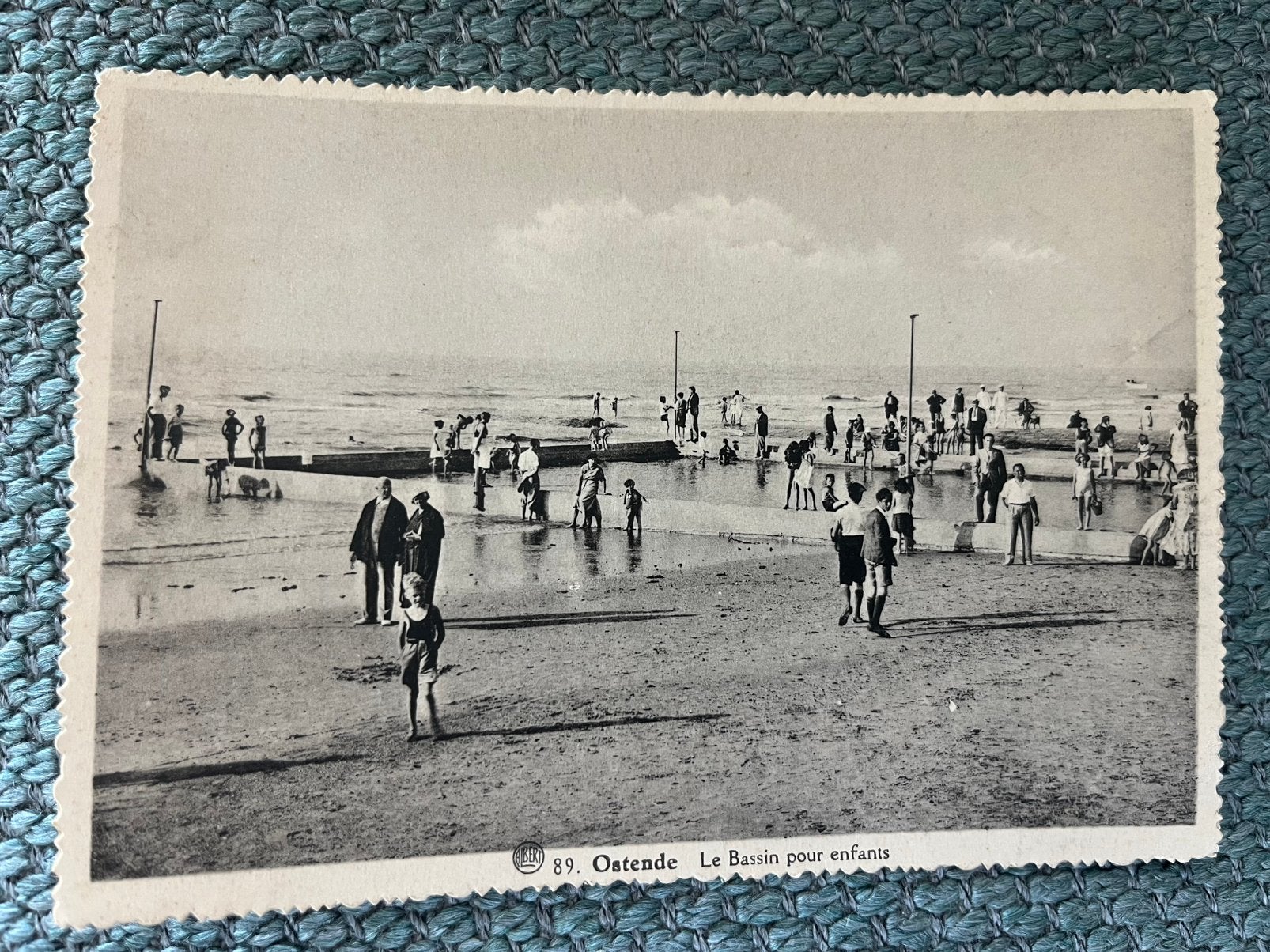 Ostende vers 1905 — Le Bassin pour Enfants-Maison Steenkiste, Collections, Enlèvement ou Envoi, Avant 1920, Non affranchie, Flandre Occidentale
