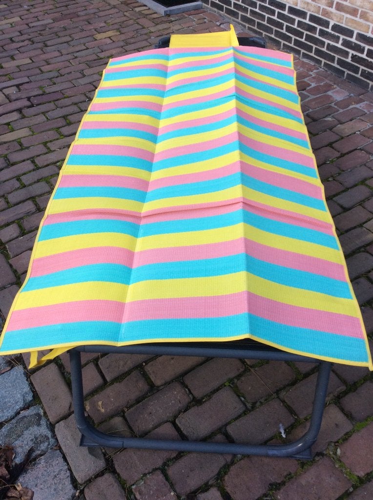 NIEUWE STRANDMAT MET OPBLAASBAAR KUSSEN, Ophalen of Verzenden, Nieuw
