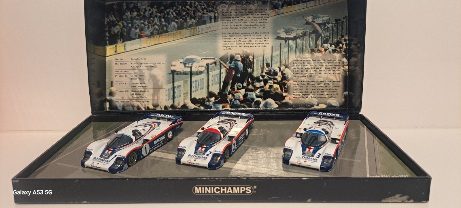 MINICHAMPS Porsche wins 1-2-3  24 H LE MANS 1982, Hobby & Loisirs créatifs, Enlèvement ou Envoi, Utilisé, Voiture, MiniChamps