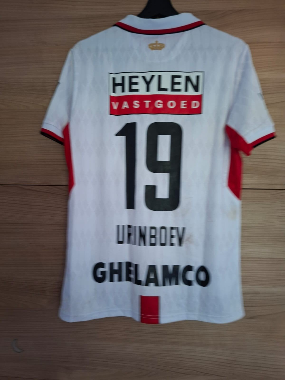 Matchworn Royal Antwerp FC (Mukhammadali Urinboev), Ophalen of Verzenden, Zo goed als nieuw, Shirt