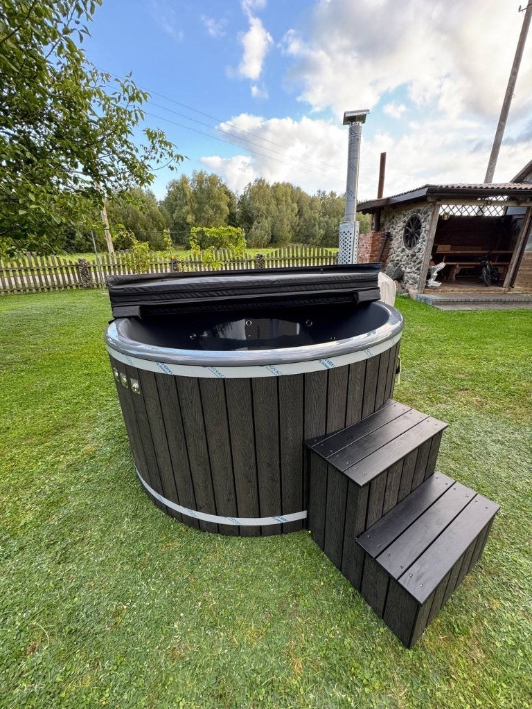 Luxe nieuwe hottub met exclusieve uitstraling, Tuin en Terras, Ophalen of Verzenden, Nieuw, Trap