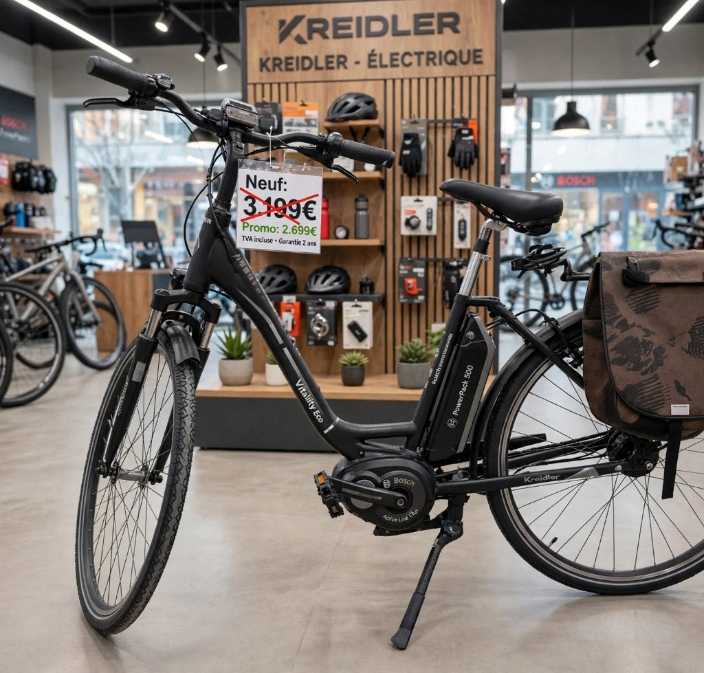 Vélo kreidler vitality èco6  édition BOSCH, Vélos & Vélomoteurs, Autres modèles, Enlèvement, Utilisé, Classe A (25 km/h)