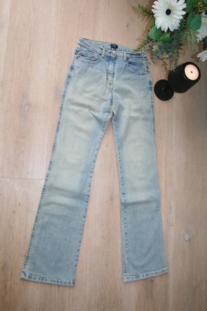 Maat 38 - NAFNAF - bleke jeansbroek, Kleding | Dames, Blauw, Ophalen of Verzenden, W28 - W29 (confectie 36), Naf Naf