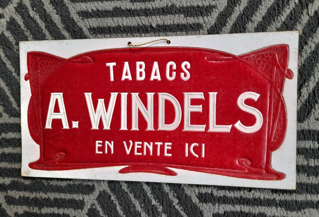 Karton reclame  Tabacs Windels  -  Mechelen, Envoi, Comme neuf