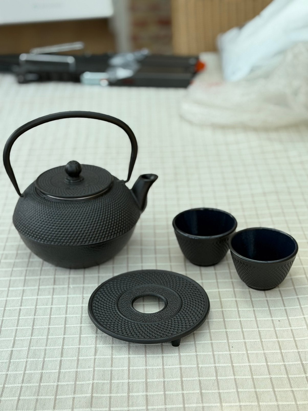 Bredemeijer theepot 1,1l gietijzer met toebehoren, Bredemeijer, Zo goed als nieuw, Zwart, Metaal
