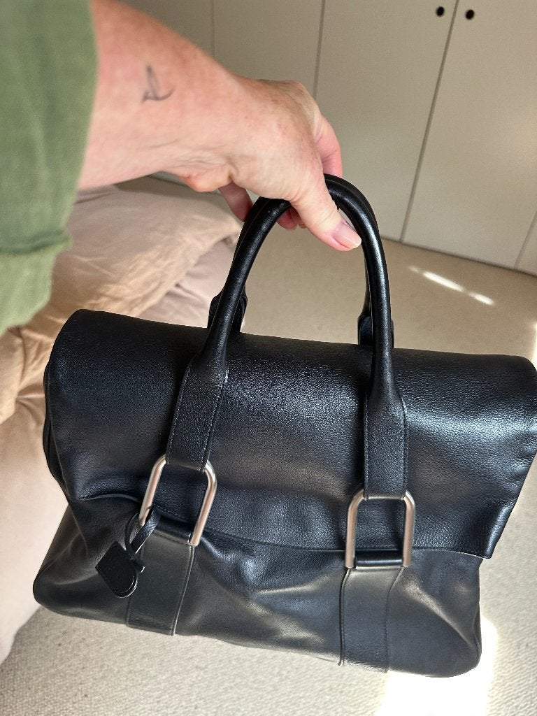 Delvaux Givry groot model, Ophalen, Zo goed als nieuw, Zwart, Shopper