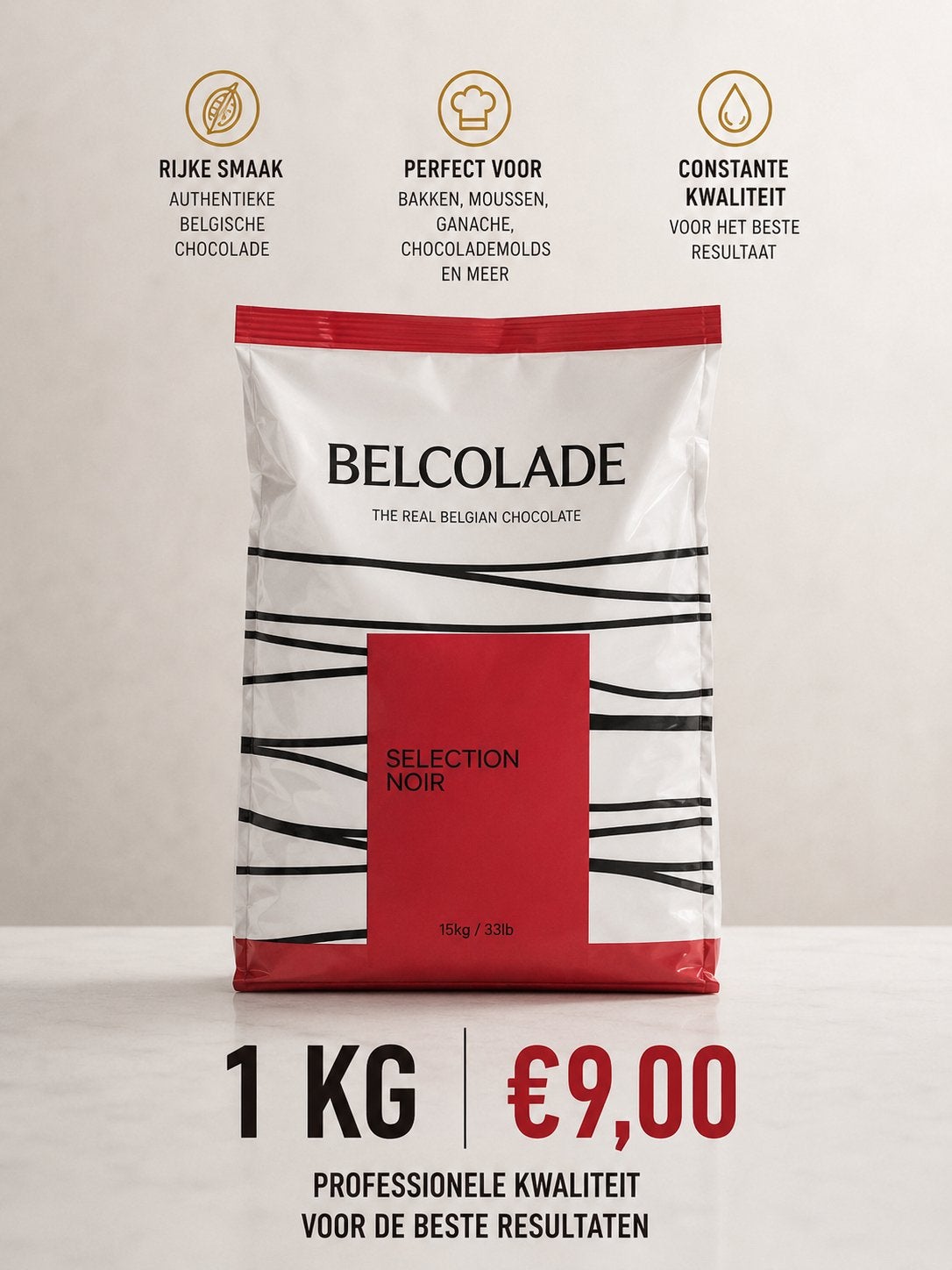 Zwarte chocolade Belcolade, Articles professionnels, Horeca | Food, Enlèvement