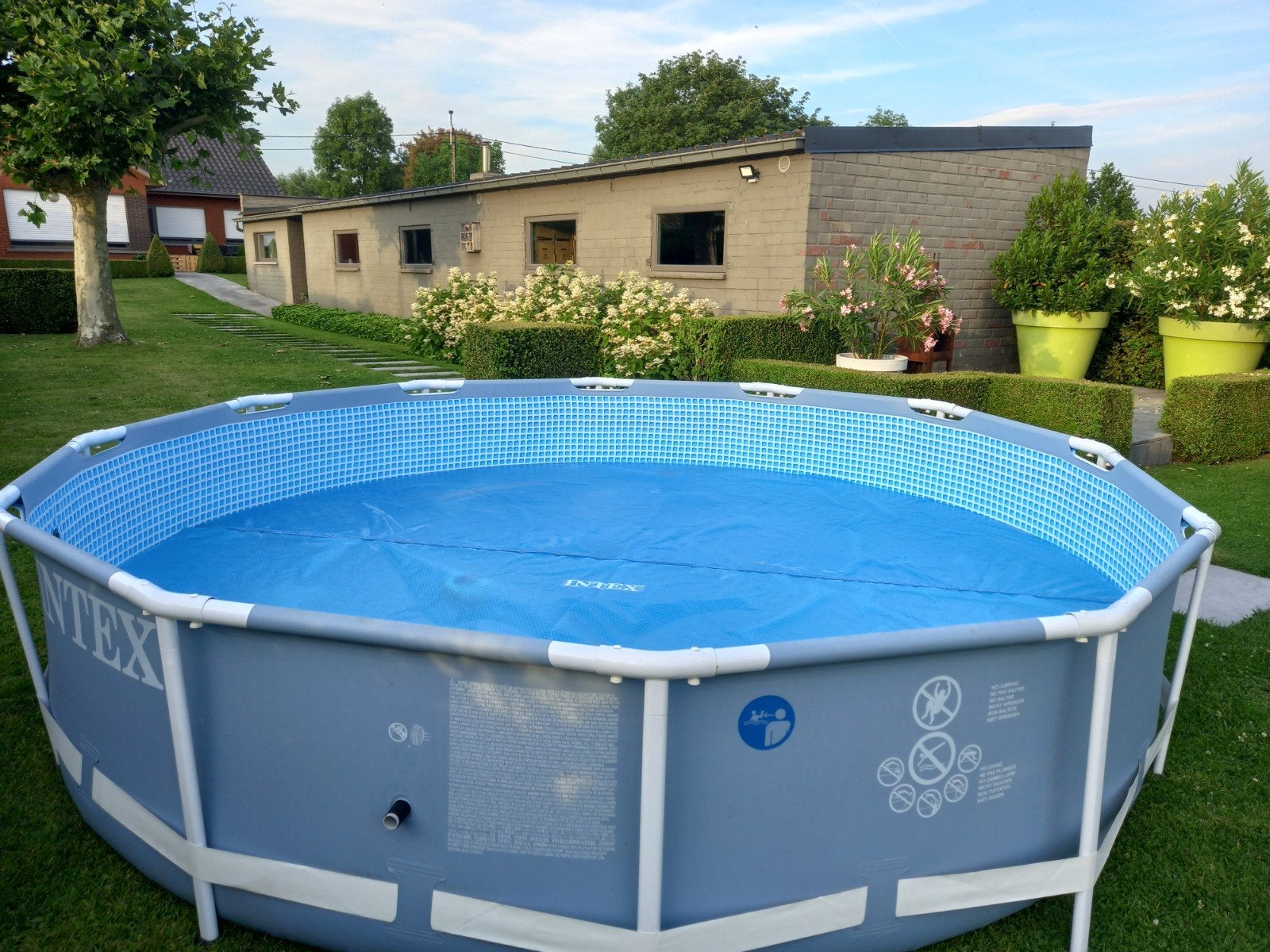 zwembad intex 3,66m met alle toebehoren, Ophalen, Minder dan 80 cm, Rond, 300 cm of meer