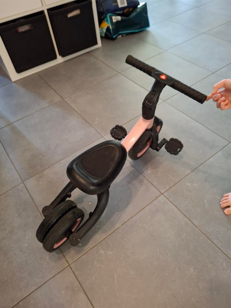 Driewieler voor kinderen, omvormbaar tot 2 wielen, roze, Ophalen