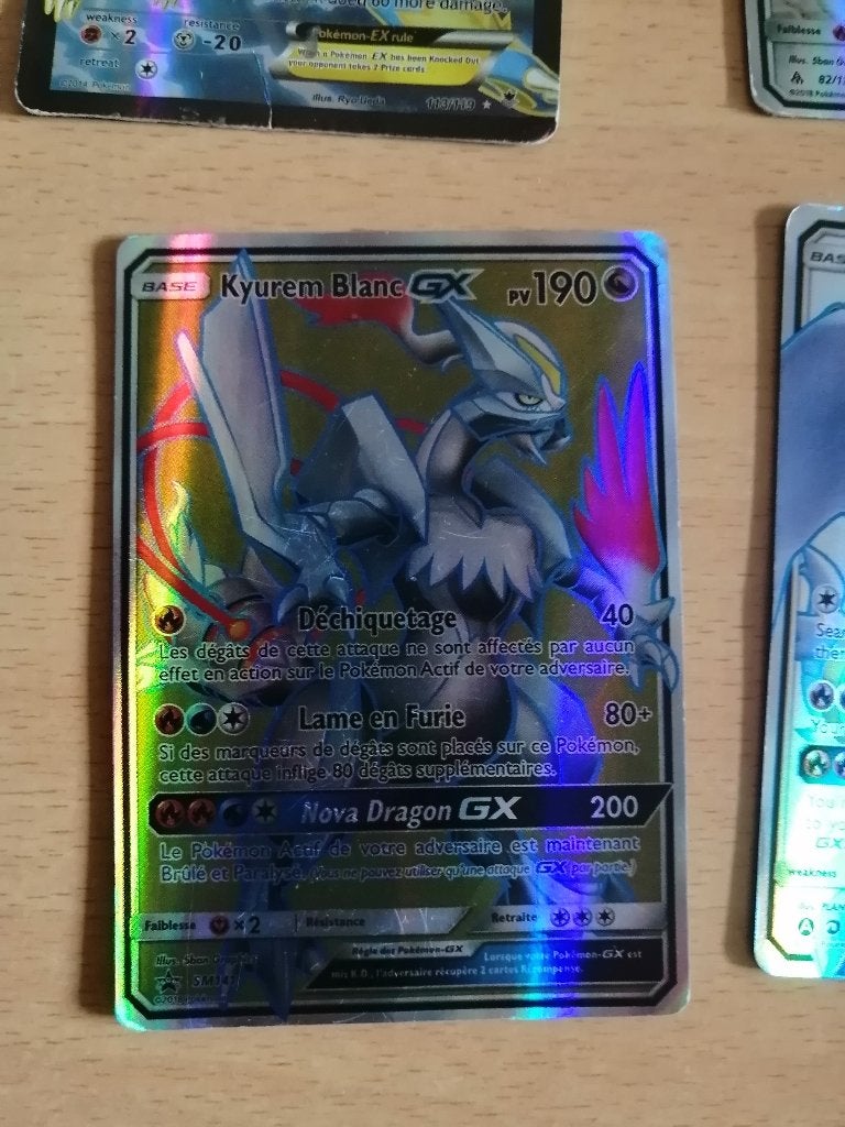 Carte Pokémon Kyurem Blanc-GX (SM141) PV190, Enlèvement ou Envoi
