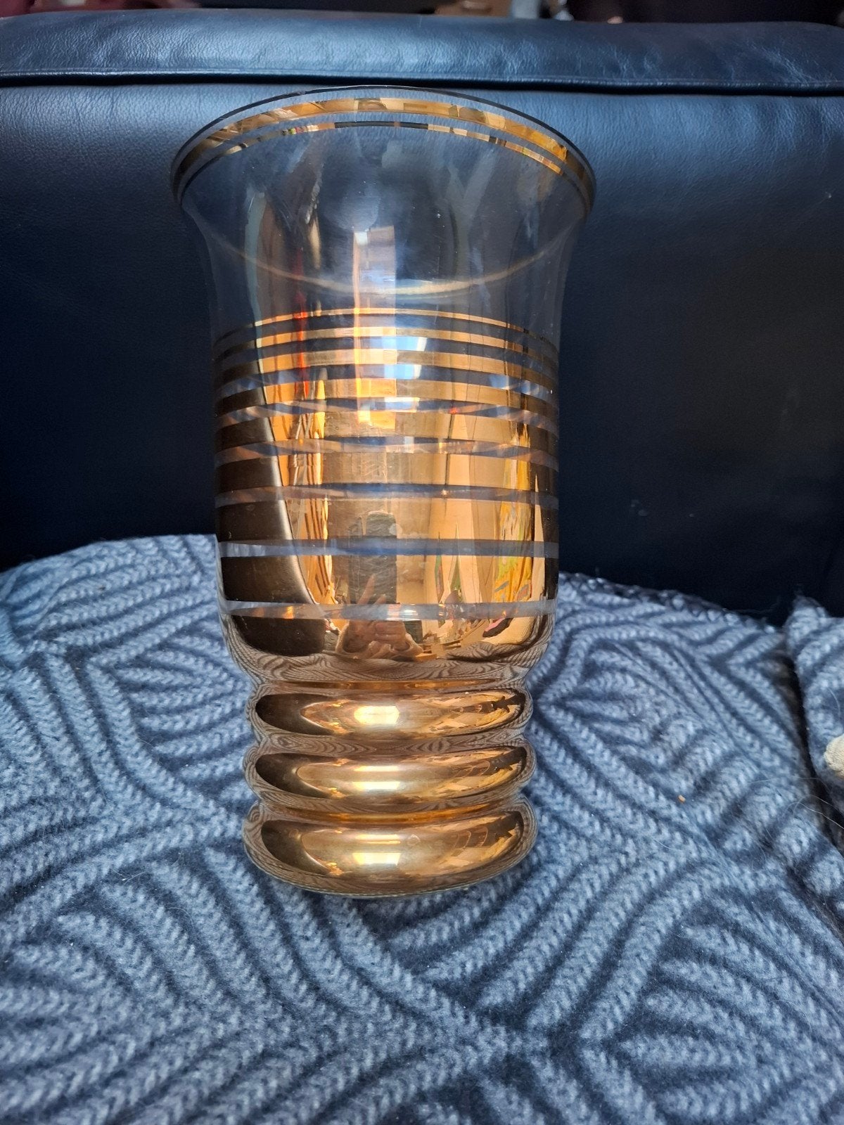 Vintage Art Deco vaas van Booms glas jaren 1930, Enlèvement