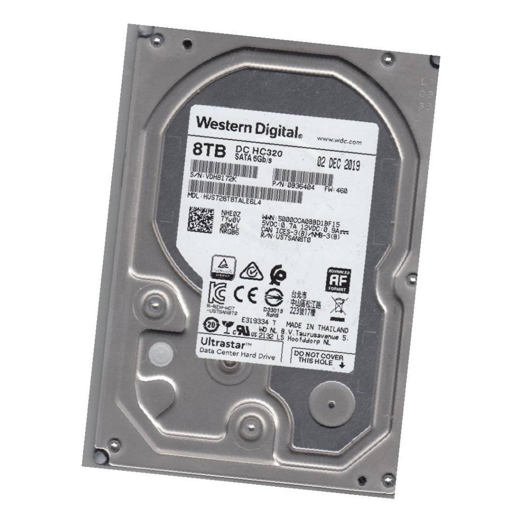 Western Digital Ultrastar DC HC320 8tb, Computers en Software, Harde schijven, Intern, 8tb, Zo goed als nieuw, Desktop