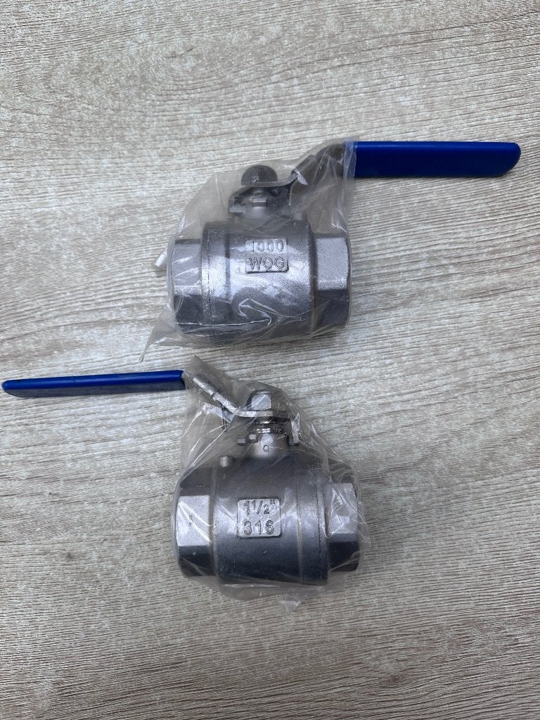 RVS kogelafsluiter 1.1/2 inch Nieuw, Ophalen of Verzenden, Nieuw, Inox
