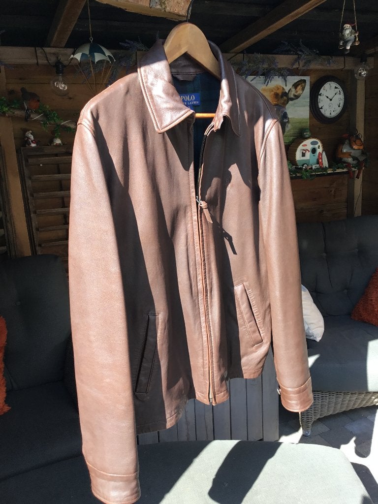 Ralph Lauren lederen vest, Kleding | Heren, Truien en Vesten, Ophalen, Bruin, Polo Ralph Lauren, Gedragen