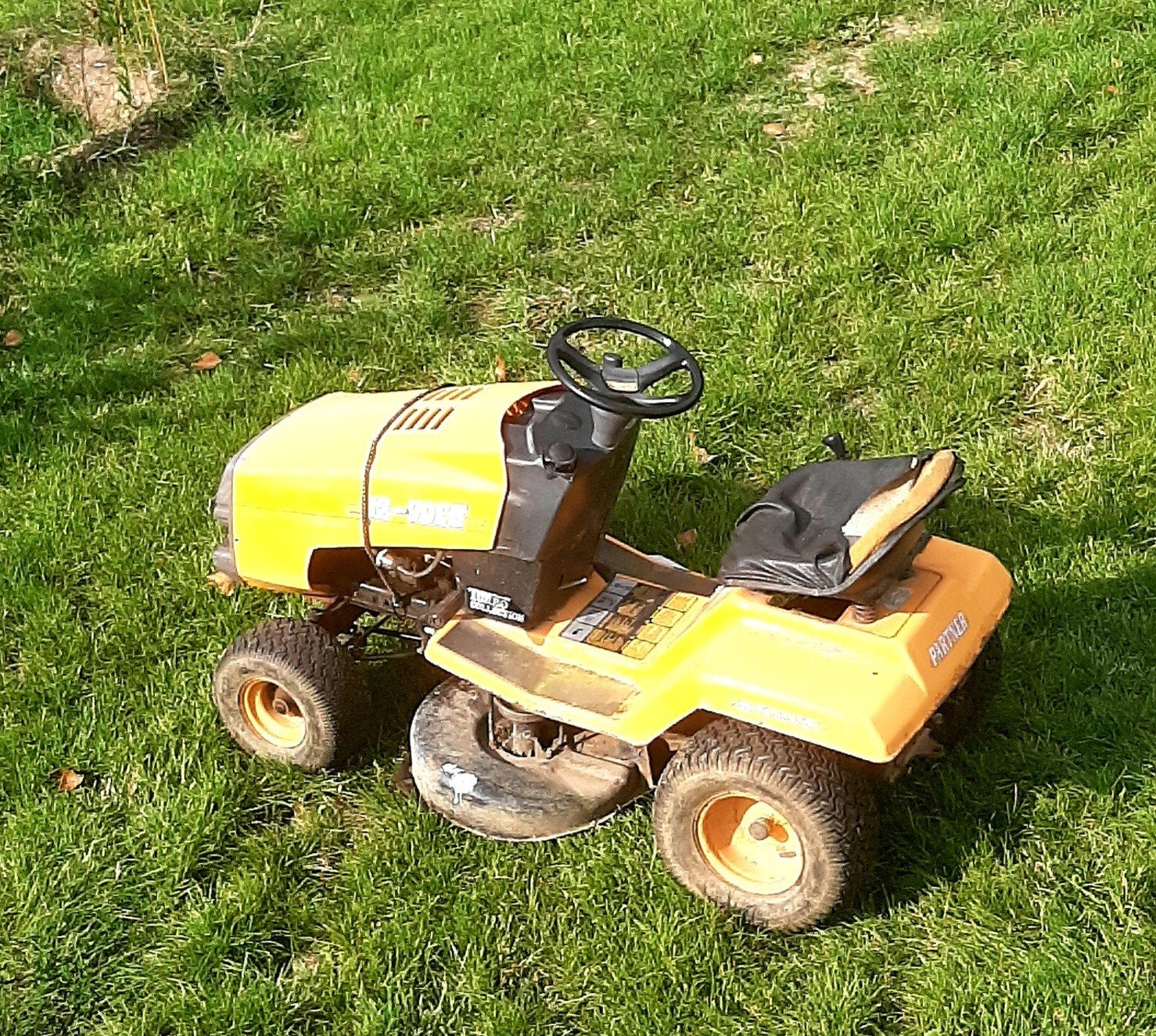 Tracteur tondeuse, Enlèvement