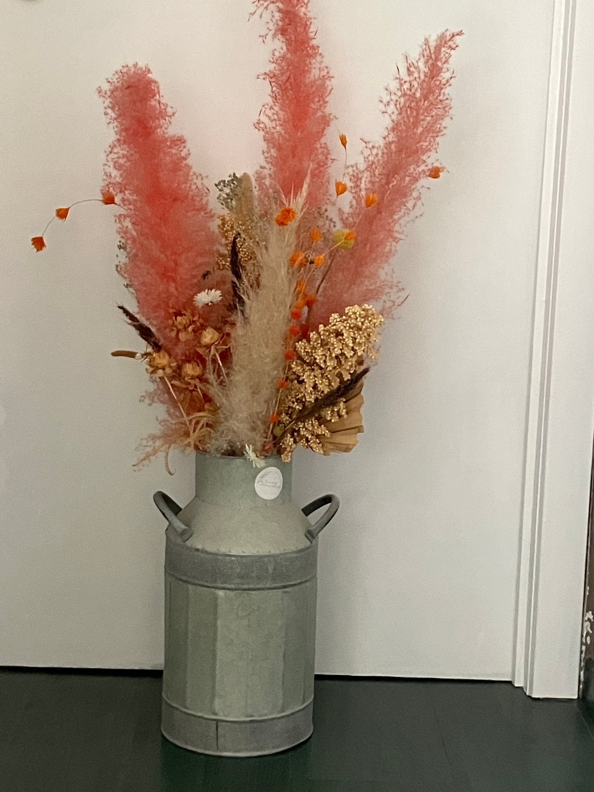 Vaas met droogbloemen, Ophalen, Zo goed als nieuw