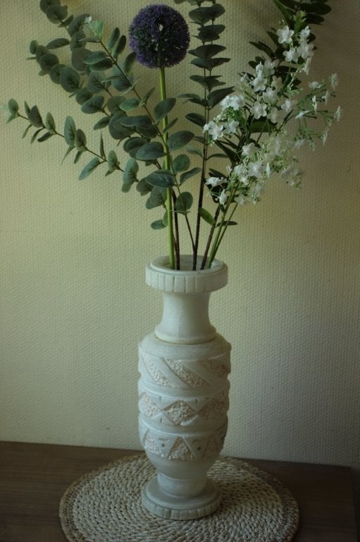 Vintage grote Albasten vaas, Ophalen of Verzenden