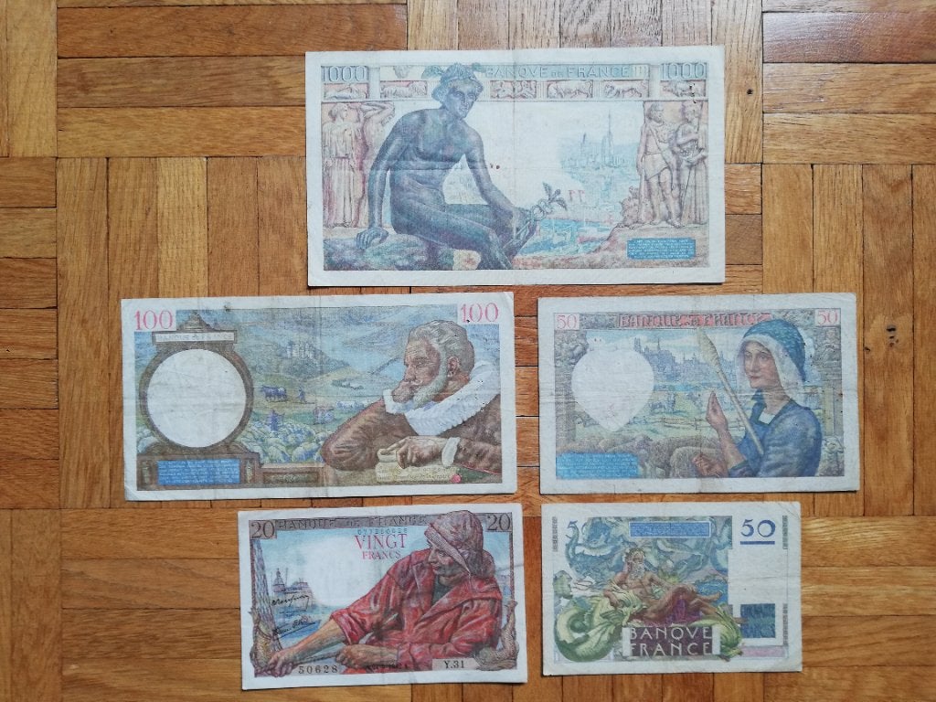 Quelques billets de France, Envoi, France