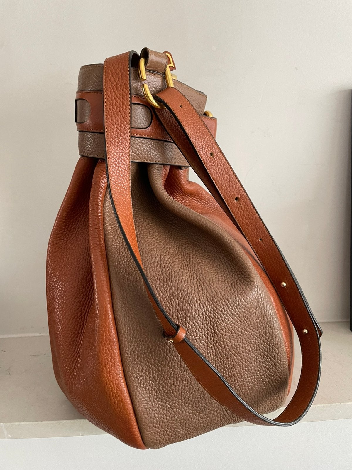 Handtas merk Delvaux, Enlèvement ou Envoi, Comme neuf, Beige, Sac à main