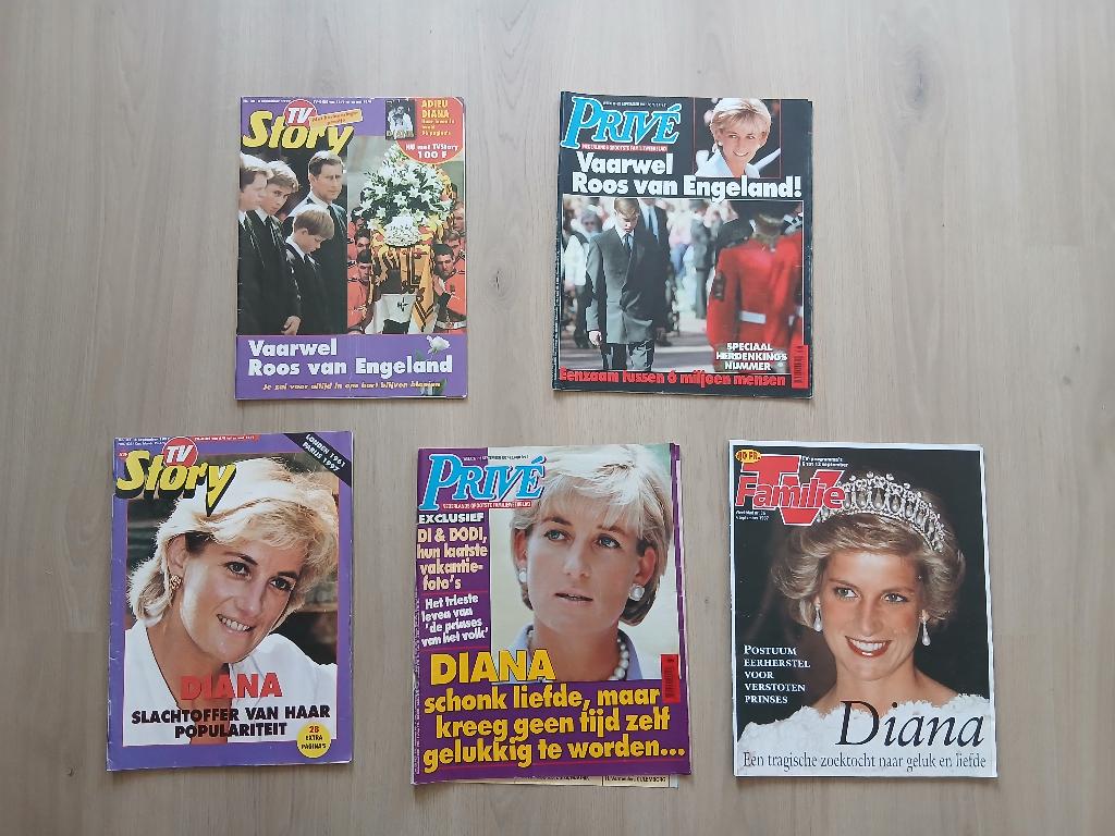 Tijdschriften prinses Diana, Verzamelen, Koningshuis en Royalty, Ophalen of Verzenden