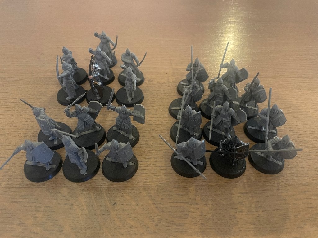 LOTR MESBG Gondor Warriors, Hobby en Vrije tijd, Wargaming, Ophalen of Verzenden, Gebruikt, Lord of the Rings, Figuurtje(s)