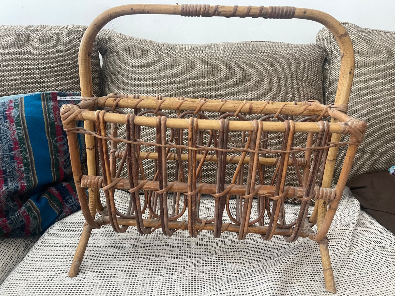 Bamboo krantenrekje, Ophalen, Zo goed als nieuw, Vintage