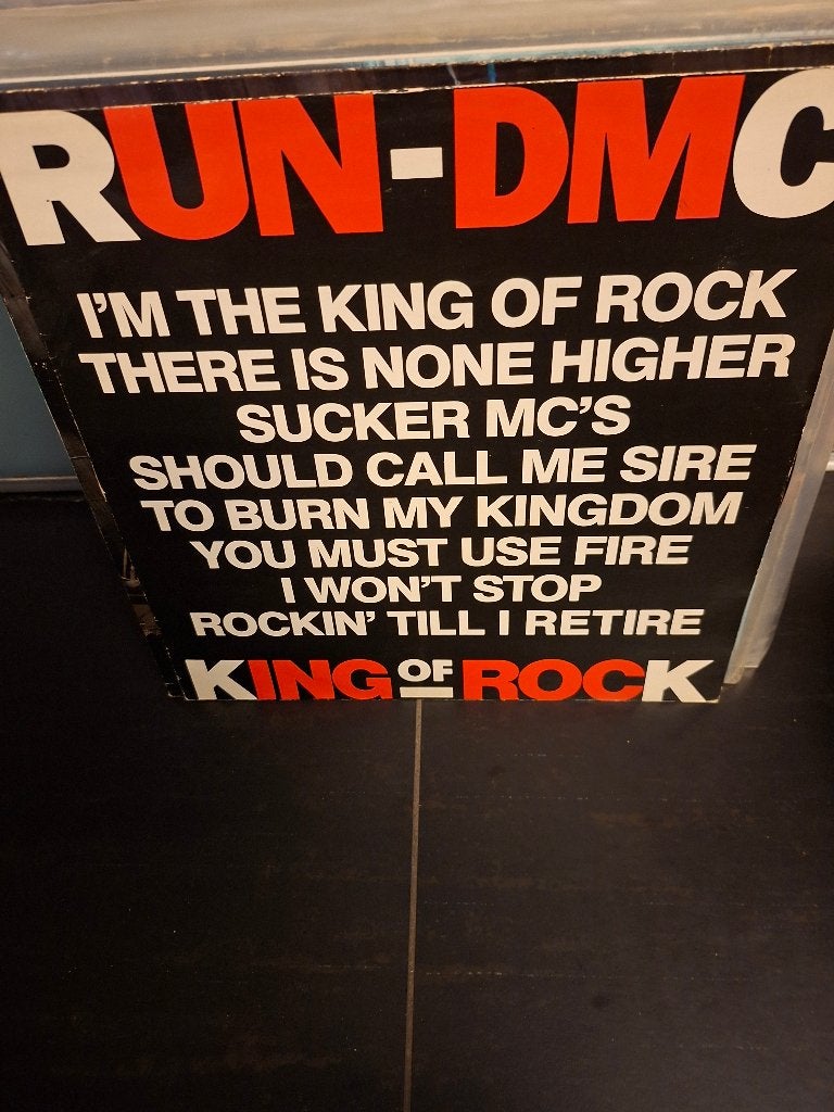 12" - run dmc - king of rock - vak 6, CD & DVD, 12 pouces, Enlèvement ou Envoi, Rock, Pochette photo