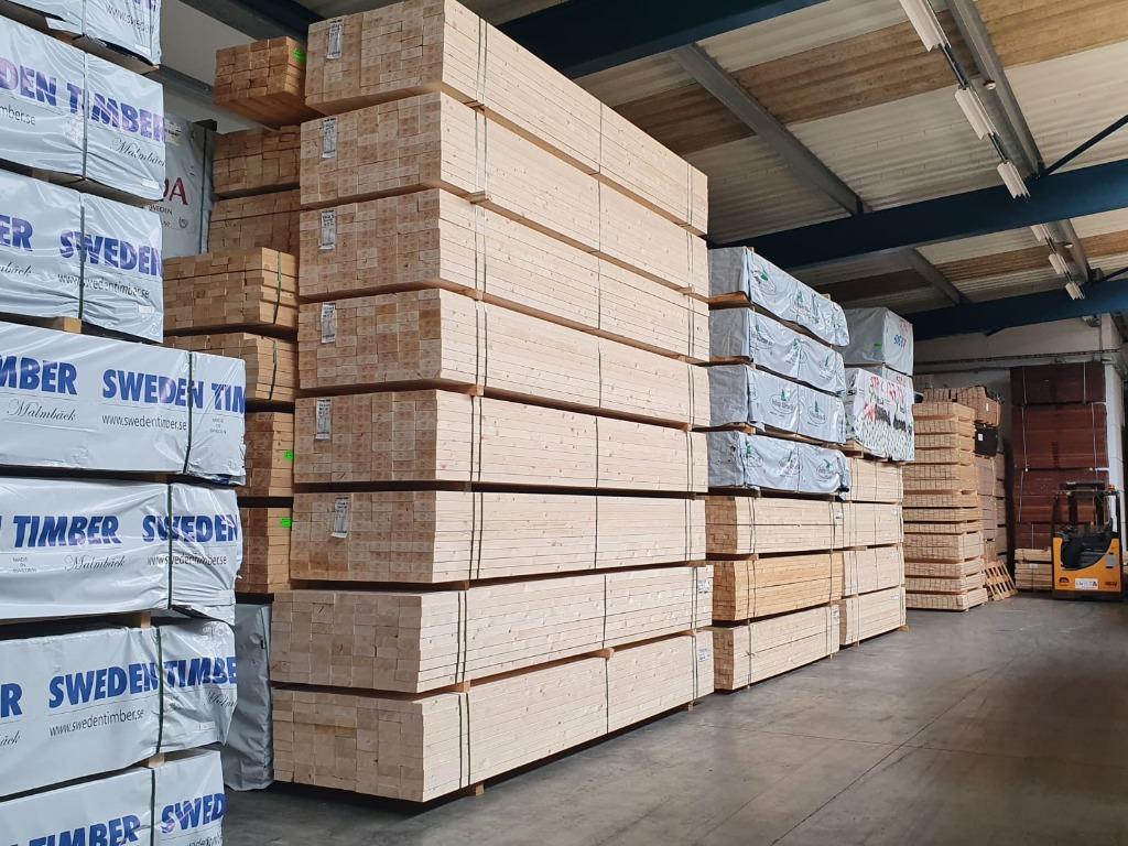 Vuren balkhout | balk | hout | 69x169 mm | balken | 75x175, Doe-het-zelf en Bouw, Hout en Planken, Ophalen, Nieuw, Vuren, Balk