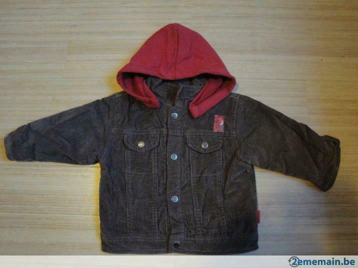 Veste marron - capuche amovible - Prémaman - 12 mois - NEUF, Enfants & Bébés, Enlèvement ou Envoi, Neuf, Premaman, Garçon
