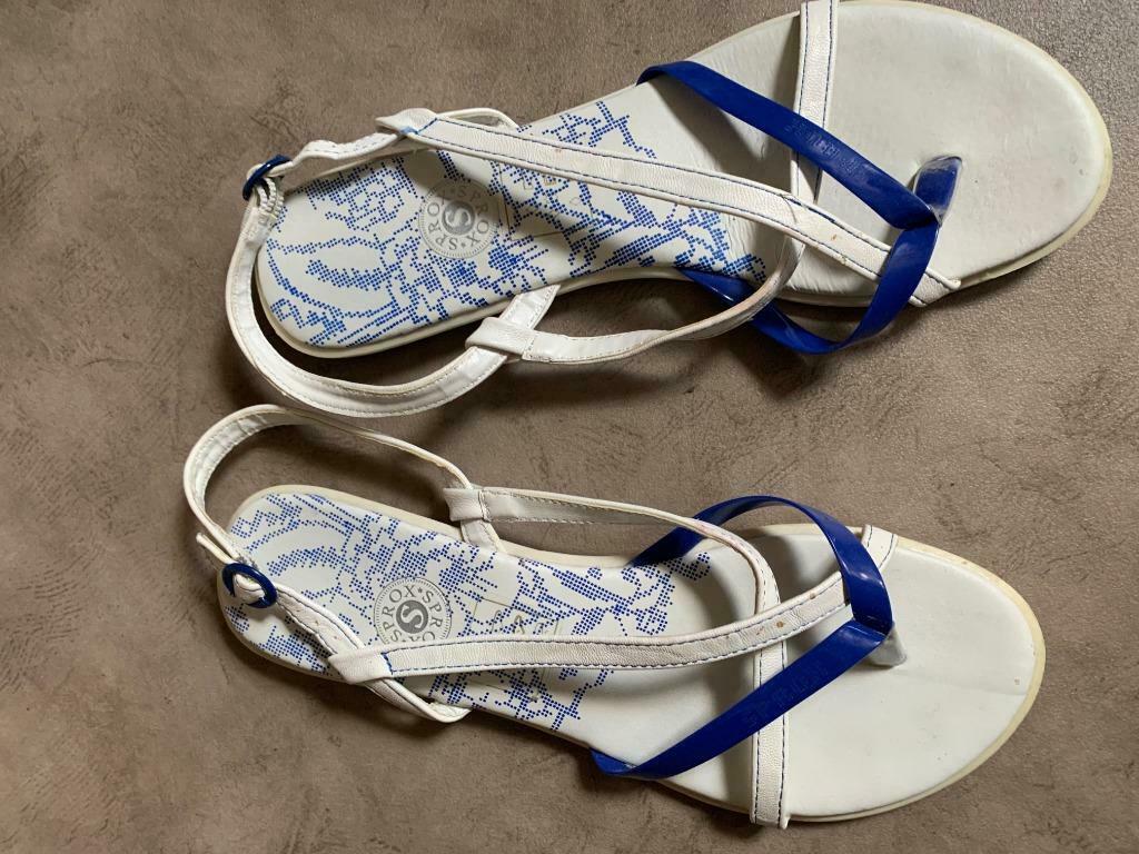 Wit blauwe sandalen Sprox maat 39, Kleding | Dames, Schoenen, Wit, Gedragen, Sandalen of Muiltjes, Ophalen of Verzenden