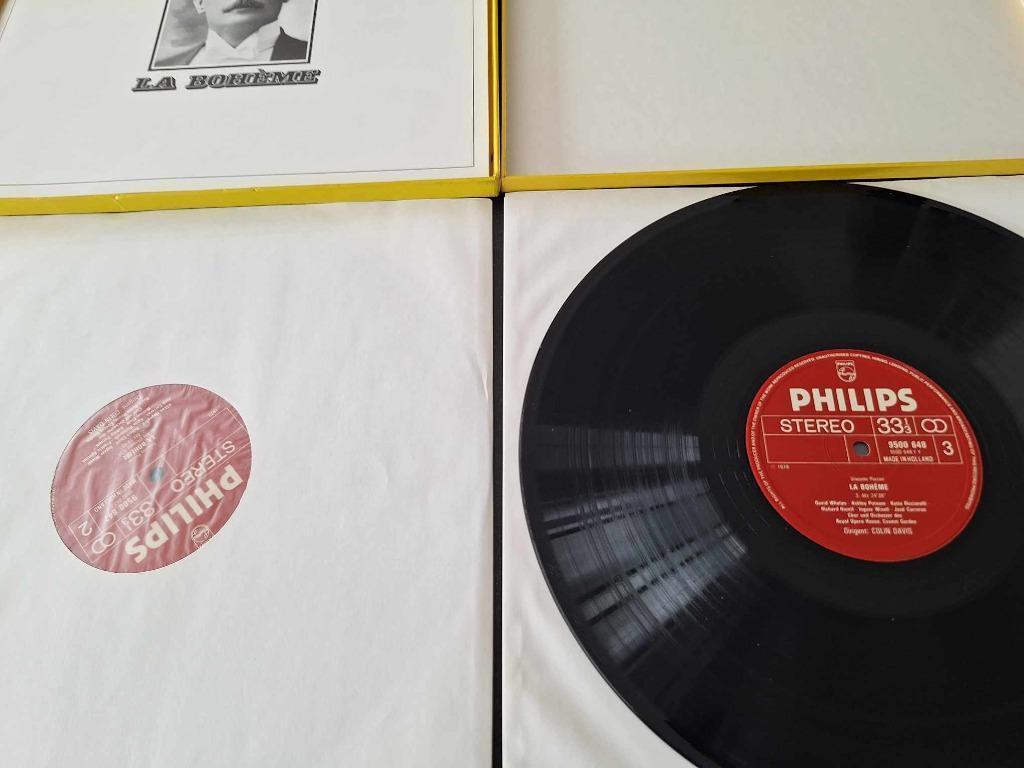 Puccini / Davis - La Bohème Box 2 x Lp's Vinyl, 12 pouces, Enlèvement ou Envoi, Utilisé, Romantique