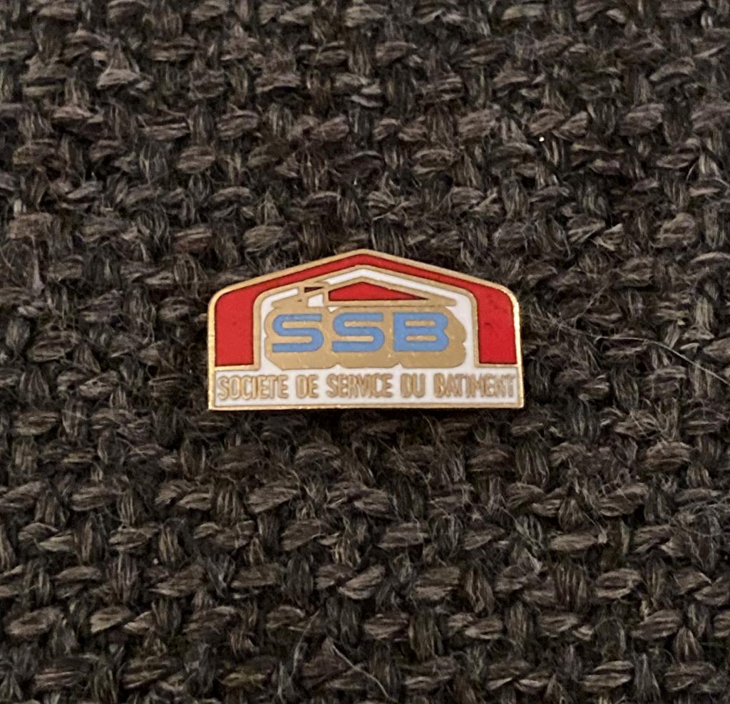 PIN - SSB - SOCIETE DE SERVICE DU BATIMENT, Envoi, Utilisé, Autres sujets/thèmes, Insigne ou Pin's