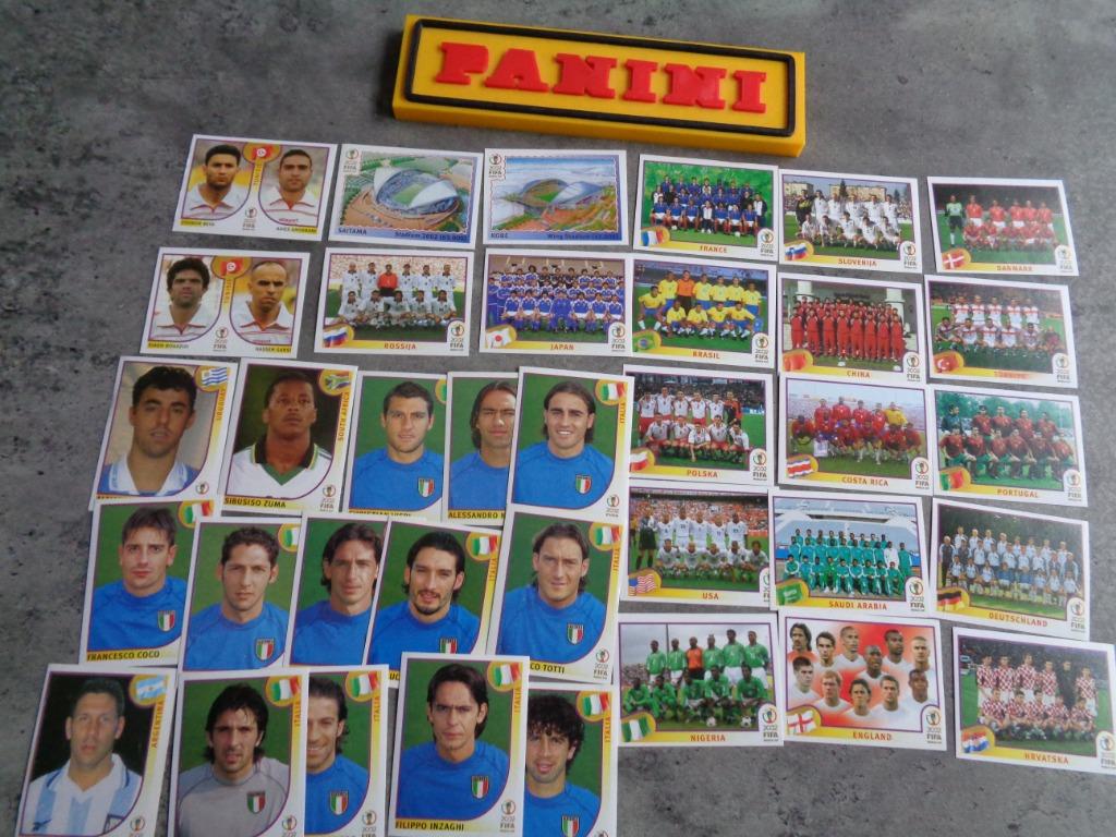 PANINI VOETBAL STICKERS WORLD CUP 2002  36X verschillende, Verzenden