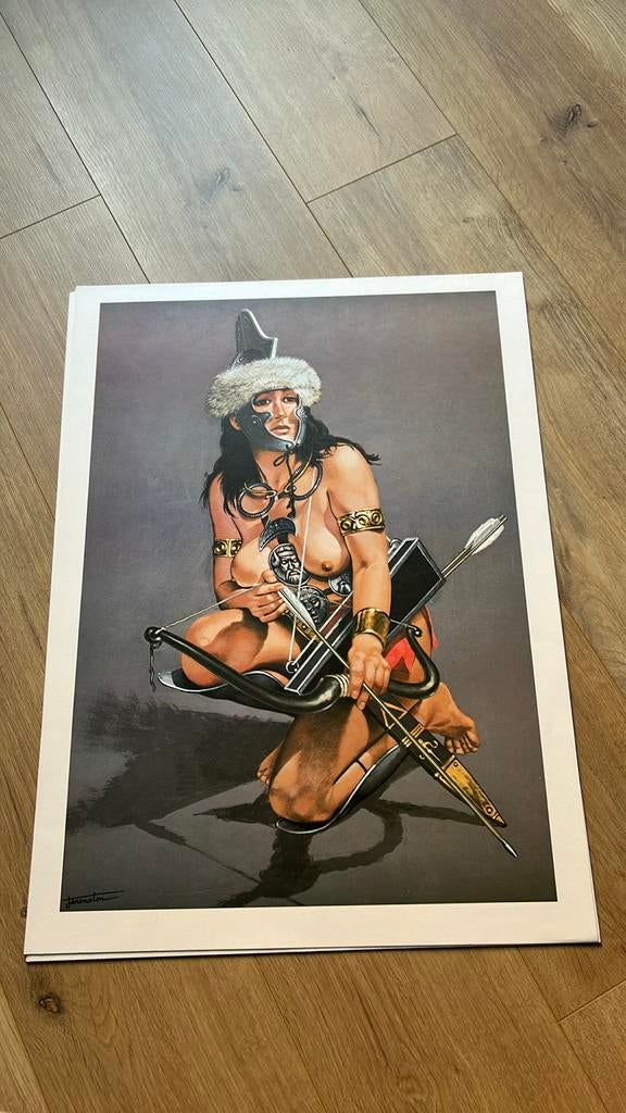 Jeronaton amazones - set van 8 prenten 1993, Verzamelen, Stripfiguren, Zo goed als nieuw, Ophalen of Verzenden